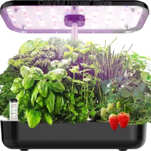 Indoor Herb Garden Kit – 12-Pod Hydroponic System with LED